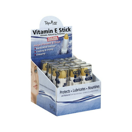 Reviva Labs La vitamine E huile Memory Stick Affichage Case - Caisse de 12 - 1,5 oz