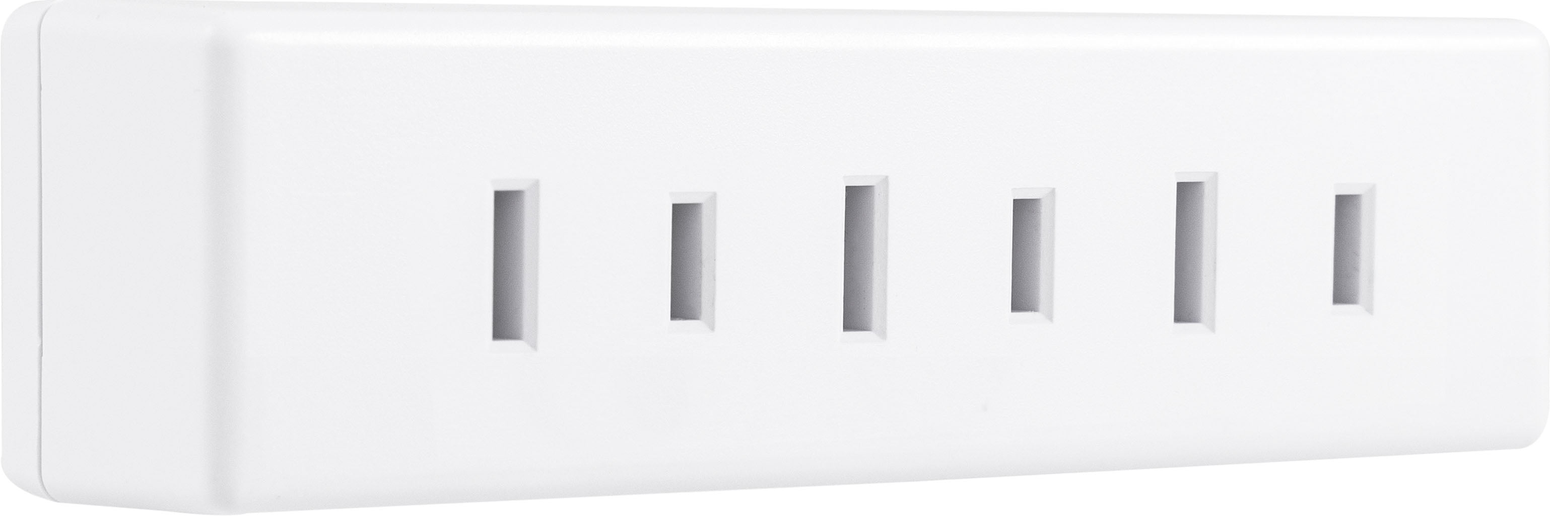 GE 3-AC Polarized Wall Tap, 5 Pack, White - 56217