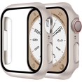 thumbnail image 1 of Smiling Paquete de 2 Estuches con Protector de Pantalla de Vidrio Templado Incorporado Compatible con Apple Watch Series 9 (2023)/Series 8/Series 7 de 45 mm, Estuche rígido para PC con Protector de Pa, 1 of 4