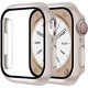 thumbnail image 1 of Smiling Paquete de 2 estuches con protector de pantalla de vidrio templado incorporado, compatible con Apple Watch Series 9 (2023) /Series 8 /Series 7 de 41 mm, estuche rígido para PC, cubierta protec, 1 of 4