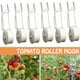 thumbnail image 1 of Juego de Gancho de Rodillo para Tomate | Cuerda de acero galvanizado y nylon de alta resistencia | Paquete de 6 soportes para vegetales de invernadero | Cuerda de 49.2ft | Ideal para tomates,, 1 of 6