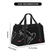 thumbnail image 3 of Kuqiui French Bulldog Print Foldable Travel Duffel Bag Tote Carry on Luggage Bag Personal item Sports Gym Bag Water Resistant Weekender Overnight Bags for Women and Men, 3 of 7