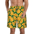 thumbnail image 1 of Fotbe Orange Lemon Trajes de Baño Estampados para Hombre, Shorts de Verano de Secado Rápido, Ropa de Playa, Bañadores-Medium, 1 of 6