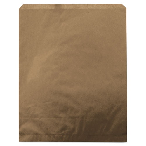 Merchandise Bag Pinched Bottom 12"x15" Brown, Pk1000 14871