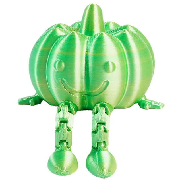 3D Articulated Sitting Pumpkin Statue for Halloween Fall Home Garden Kitchen Table Model Decorative Figurine Topadorn