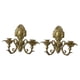 thumbnail image 2 of Candelabros de hierro decorativos nórdicos montados en la pared Juego de portavelas vintage para Oro, 2 of 9