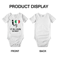 thumbnail image 3 of I Heart My Italian Mommy Italy Love Flag Baby Bodysuit (White, 12-18 Months), 3 of 5