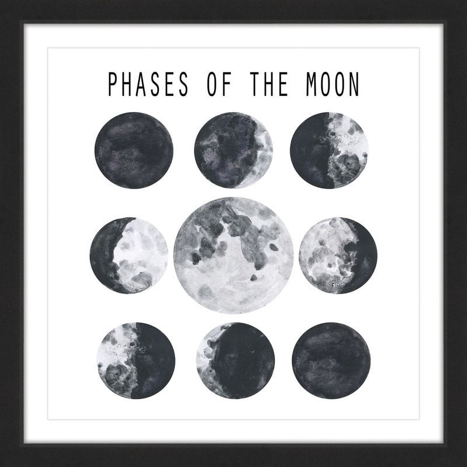 "Moon Phases" Framed Painting Print