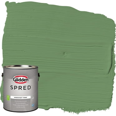 Glidden Spred Interior Paint & Primer Moss Ring / Green, Eggshell, 1 Gallon