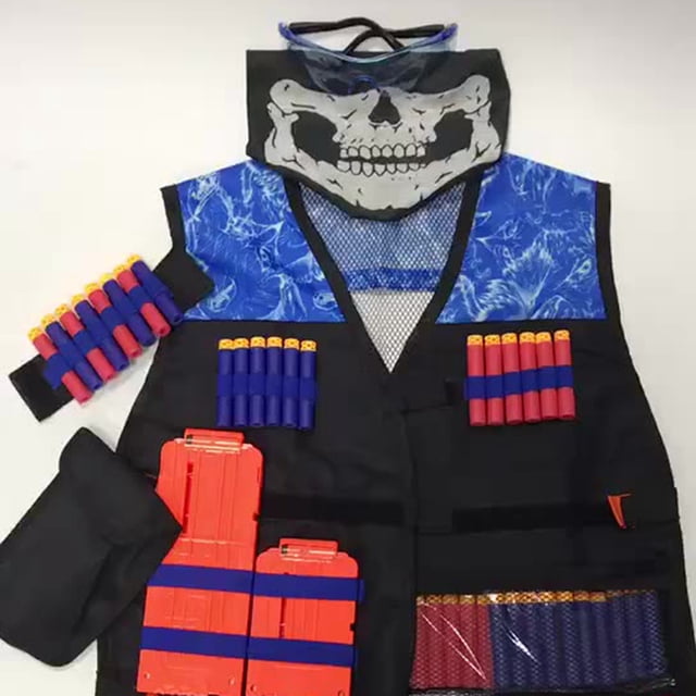 Chaleco Nerf Tmvgtek Kit De Traje Para Niños Juego De Balas Blandas Nerf N-Strike Elite Series Likrtyny Para Estrenar