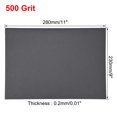 thumbnail image 3 of Unique Bargains Papier de Verre Imperméable, Papier de Sable Humide et Sec de 500, 11 x 9 Pouces 5 Pcs, 3 of 5