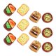 thumbnail image 4 of Artificial Food Model Resin Faux Bread Pizza Set for Decor 18Pc, 4 of 5