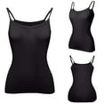 thumbnail image 4 of Women Shelf Bra Tank Tops Camisole Adjustable Spaghetti Strap Under Shirts for Women Black M, 4 of 4