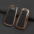 thumbnail image 3 of Key Case Holder Protector with Keychain for Audi A4 Q7 Q5 TT A5 SQ5 R8 S5 Upper Leather Soft TPU Key Fob Cover, 3 of 9