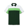 thumbnail image 1 of Ma Croix Mens Casual Striped Color Block Polo Short Sleeved Tee Shirt, 1 of 3