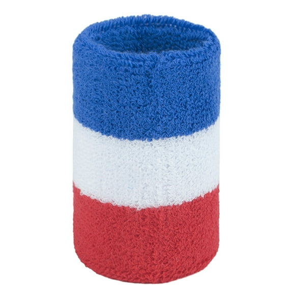 GOGO Red/White/Navy Patriot Armband Sweatband 4" x 6"-Red/White/Navy