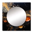 thumbnail image 2 of Designart "Nebula Of Abstract Coffee Nitro" Abstract Shapes Square Mirror For Wall Decor - Large Black Square Printed Wall Mirror Art - Square Modern Mirror - Wall Mounted Square Large Mirror, 2 of 5