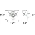 thumbnail image 2 of 12212FIOI Maxim Lighting Manor - Two Light Wall Sconce, 2 of 2