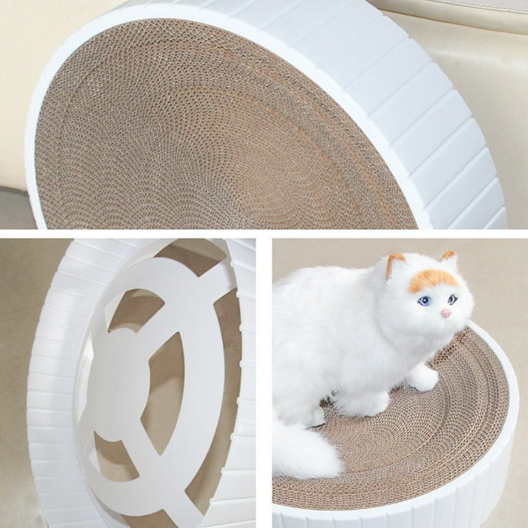 Round Cat Scratcher Cardboard for Indoor Cats Cat Scratcher Bowl Bed Circle Cat Scratcher Lounge Couch Cat Scratch Pad Scratching Board blue