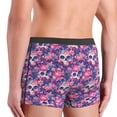 thumbnail image 4 of Men's Boxer Briefs, cool Skull flower colorful Soft Comfy Mens Underwear Boxer Briefs Breathable With Widen Waist, 4 of 7