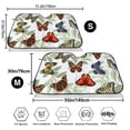 thumbnail image 3 of Balery Multicolored Butterflies Print Car Windshield Sun Shade,Windshield Sunshade for Car Pickup Truck SUV Accessories-Small, 3 of 7