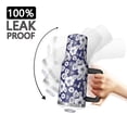 thumbnail image 3 of 40oz Pioneer Flower Floral Print Pattern Insulated Tumbler with Handle, BPA-Free Leak Proof Lid and Straws, Double Wall Vacuum, Hot 12h/Cold 34h, 3 of 6