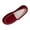 Wine, variant on Leather Slippers for Women - Fur Lined Outdoor Slippers for Women Footwear with Memory Foam - Stylish Womens Moccasin Indoor and Outdoor Warm Loafer Slippers Wine 7.5(40)