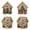 B#100, variant on 3D Diamond Painting Gingerbread House Kit, DIY Wooden Christmas Ornament Craft, Sparkling Holiday Home Decor for Shelf Table Centerpiece, Xmas Gift for Adults