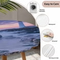 thumbnail image 3 of Coastal Round Tablecloth for 55-60 Inch Tables, Fitted Table Cover with Elastic Edge, Summer Beach Ocean Nautical Waterproof Outdoor Table Cloth Protector for Patio Garden Dinner Picnic, 3 of 9