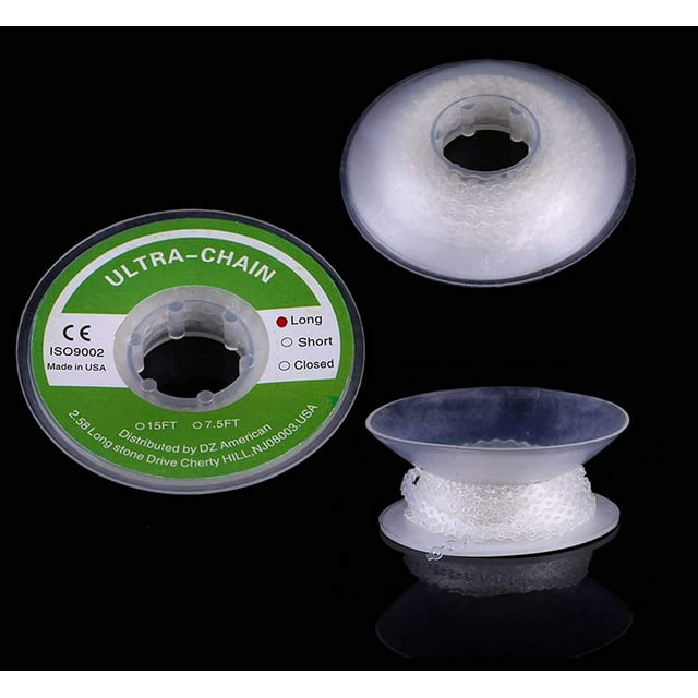 SmileOrtho Orthodontic Elastic Power Chain for Braces, Transparent, Latex Free, 4.75m Roll