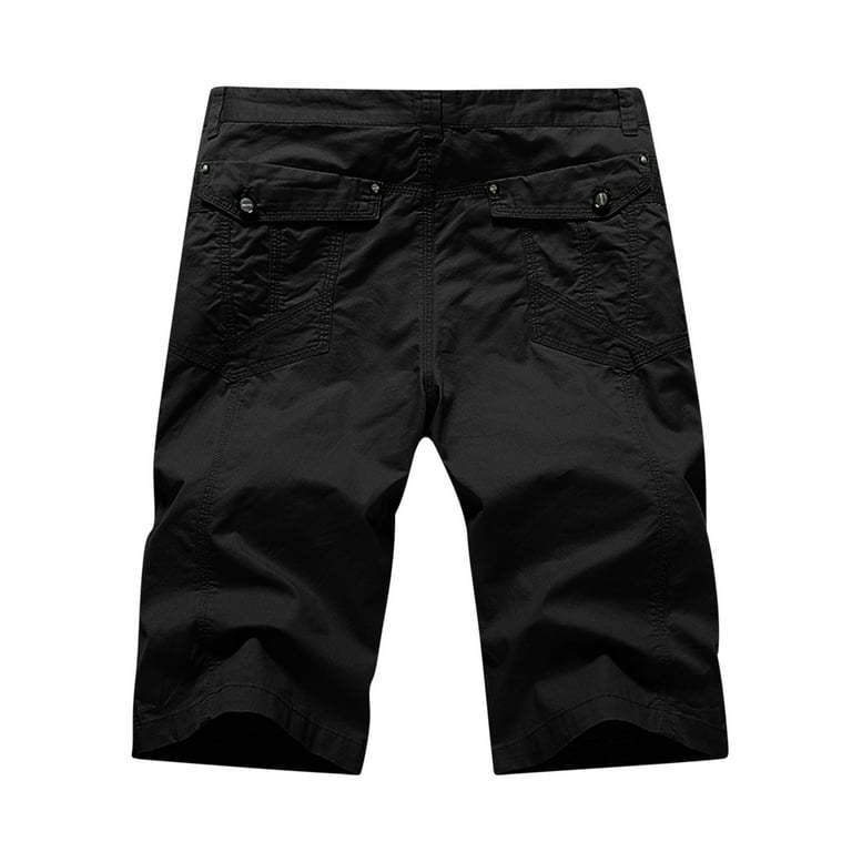 Men's Zip Off Cotton Convertible Pants Durable Cargo Shorts Trousers