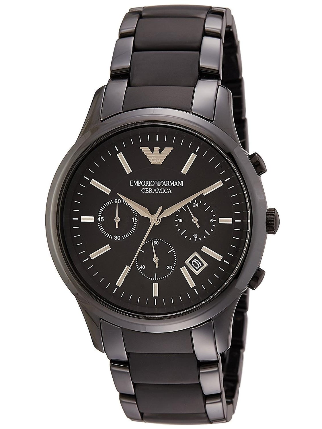 emporio armani ar1452 men's ceramic chronograph watch