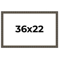 36x22 Frame Black Bamboo Solid Wood Picture Frame Width 1.5 Inches | Interior Frame Depth 0.5