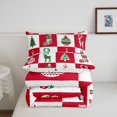 thumbnail image 5 of Manfei Merry Xmas Full Size Comforter Sets,Modern Christmas Snowflake Bedding Comforter Set,Xmas Reversible,3-Piece,1 Comforter and 2 Pillowcases, 5 of 7