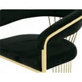 thumbnail image 4 of Modrest Linda Upholstered Modern Velvet Dining Chair in Black/Gold, 4 of 4
