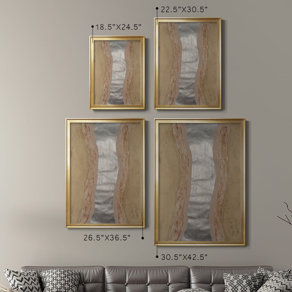 Silver Lake II Premium Framed Print, in Gold, Black, or Silver - Ready to Hang