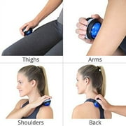 Body Back 2-Pack Blue Massage Roller Balls for Foot, Back, Shoulder, Neck & Joint Relief - Self-Massager with Manual Lacrosse Ball Design - Easy Handheld Grip for Pain Relief & Relaxation (Blue)