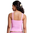thumbnail image 2 of Top Tankini CRZ YOGA Cuello Cuadrado con Relleno y Fruncido Rosa Talla L, 2 of 4