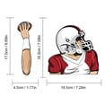thumbnail image 3 of Football Quarterback Wiper Stickers Car Windshield Wiper Stickers Car Car Stickers, 3 of 8
