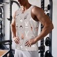 thumbnail image 5 of Fuzoiu Various Rabbits Print Men's Workout Tank Tops,Sleeveless Gym Shirt Quick Dry,Fitness Bodybuilding T-Shirt,Muscle Athletic Workout Tee-Large, 5 of 7