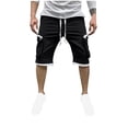 thumbnail image 2 of pstuiky Abreviatura para hombres, Pantalones cortos de trabajo rectos y holgados con múltiples bolsillos de moda de verano para hombre Pantalones cortos de golf, 2 of 6