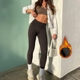 thumbnail image 2 of Leggings Mujer - Pantalones De Yoga De Invierno De Talle Alto Control De Barriga Suave Térmico Cálido para Senderismo Entrenamientoblack, 2 of 5