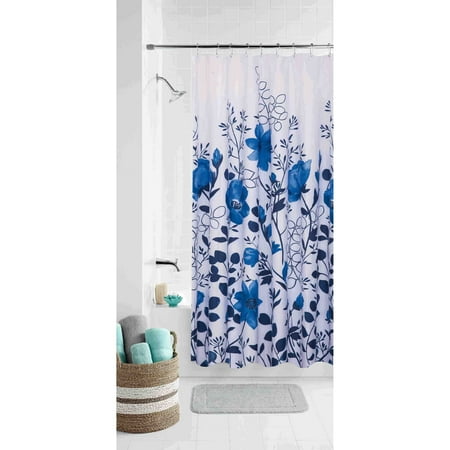 Mainstays La Coordinating Fabric Shower Curtain Com