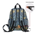 thumbnail image 5 of FORMRS School Backpack with Front Zippered Pocket 12" Student Travel Daypack, Yellow Forest Pattern, 5 of 6