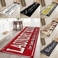 thumbnail image 2 of Alfombra para puerta de lavandería con estampado de letras en 3d, alfombra para dormitorio, pasillo, puerta, cocina, tira larga, alfombras duraderas, decoración del hogar 1, 2 of 5