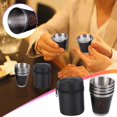 thumbnail image 1 of Feltree Ensemble de 4 Tasses en Acier Inoxydable pour Café Thé Camping, 1 of 8