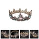 thumbnail image 4 of KAKOWELY 1 pieza de aleación de corona de tocado de diamantes de colores tiara de princesa tiara de novia, 4 of 4