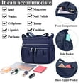 thumbnail image 4 of AOUNQ Womens Shoulder Bags Nylon Crossbody Purse Bags Waterproof Messenger Purses and Handbags,Blue, 4 of 5