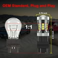 thumbnail image 4 of FAXCARS WT21W LED Back Up Light Bulbs for Ford F150 F250 F350 F450 F550 Super Duty XL XLT Bronco 2021 2022 2023, 6000K Cool White Replacement JL3Z13466F Plug N Play, Pack of 2, 4 of 6