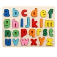 thumbnail image 2 of Darzheoy Wooden Alphabet Learning Puzzle Educational Learning Toys Wood ABC Peg Letters Puzzle Colorful Jigsaw Blocks Board for Toddler Kids Boy Girl, 2 of 5